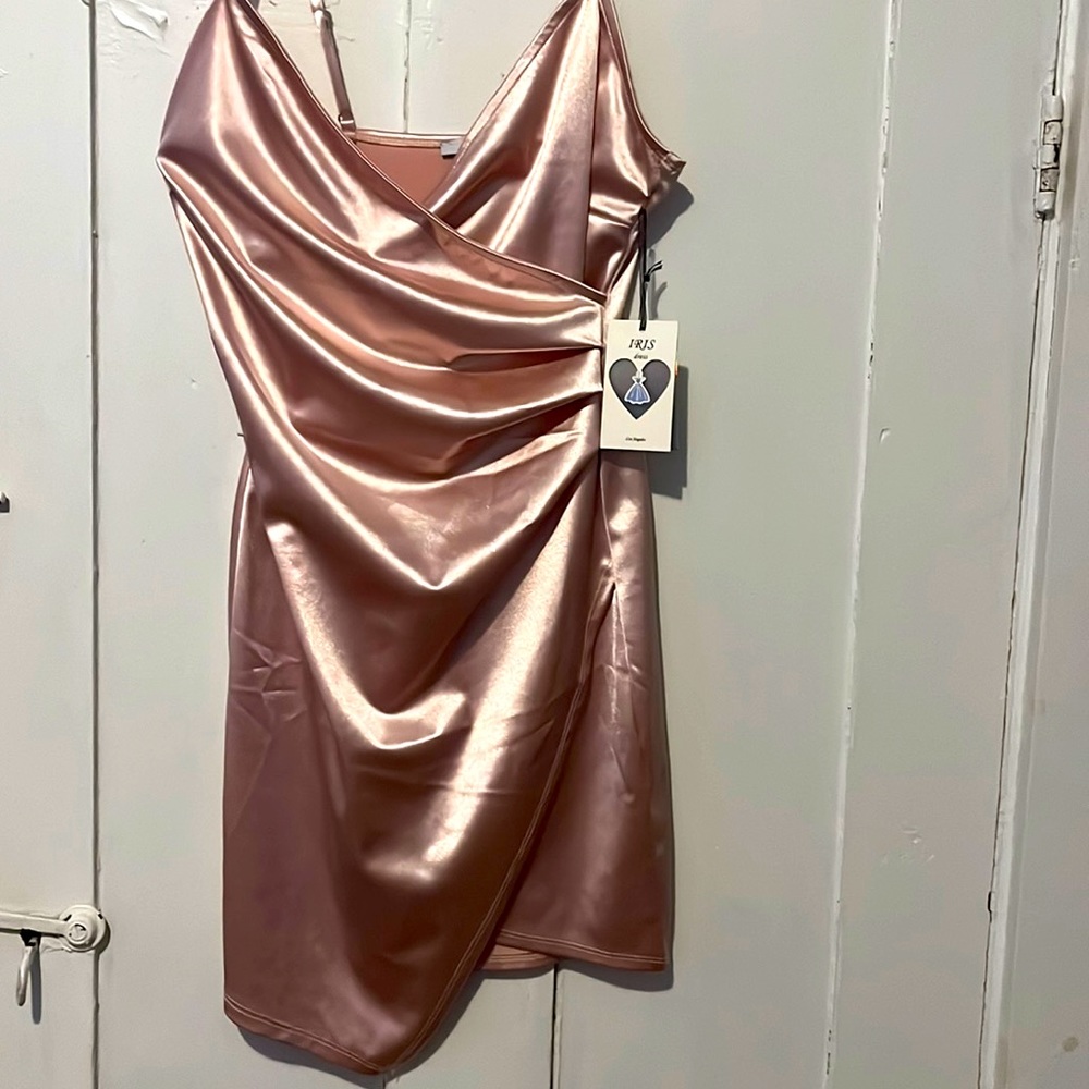 Pink Cute & Sexy Satin Mini dress